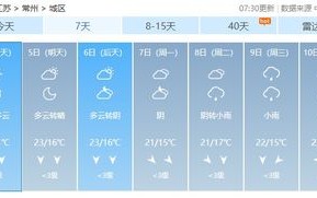 常州天气预报30天查询-常州天气预报30天查询百度