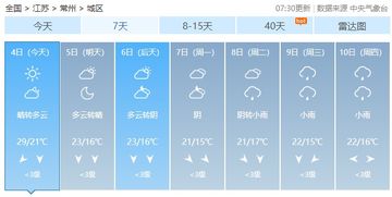 常州天气预报30天查询-常州天气预报30天查询百度-第1张图片-雾华天气
