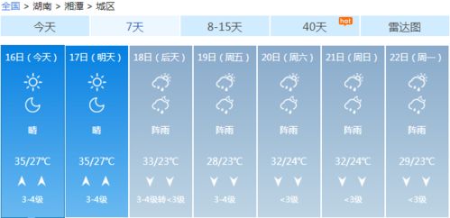 湘潭天气预报15天30天-湘潭天气预报15天30天查询-第3张图片-雾华天气